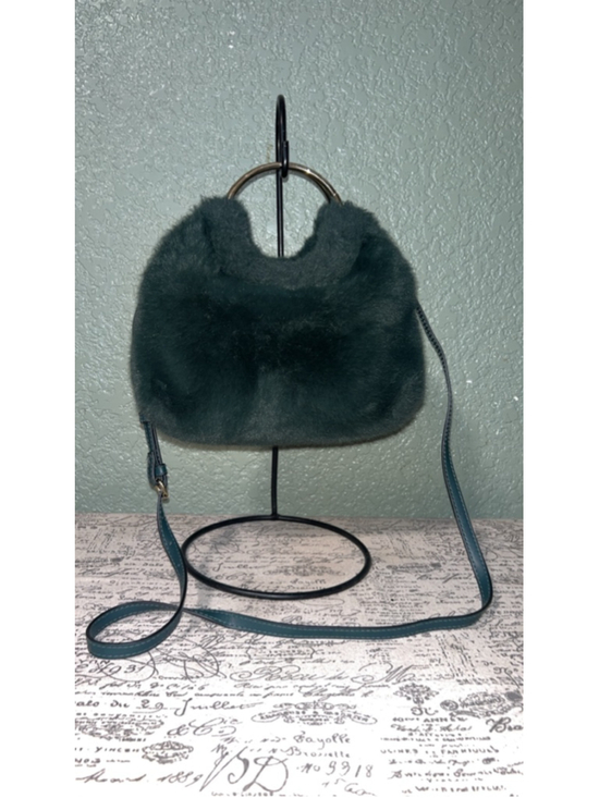 A New Day Handbags - Women's A New Day Mini Bag One Size Dark Green faux fur